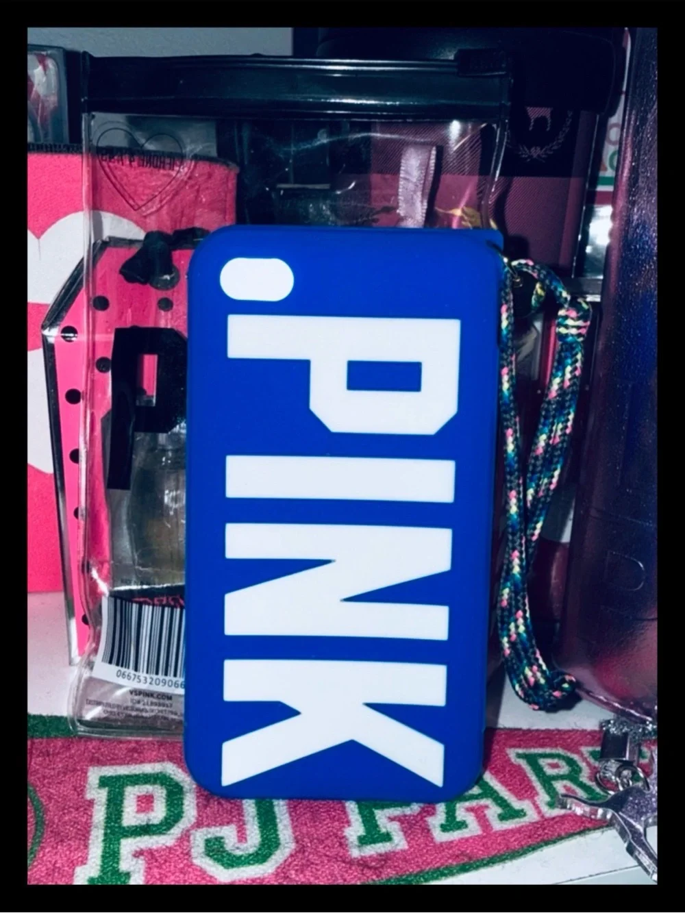 💕P͙I͙N͙K͙ Victoria’s Secret Blue/White Exclusive iPhone Case✨NEW IN ORG. PKG💕